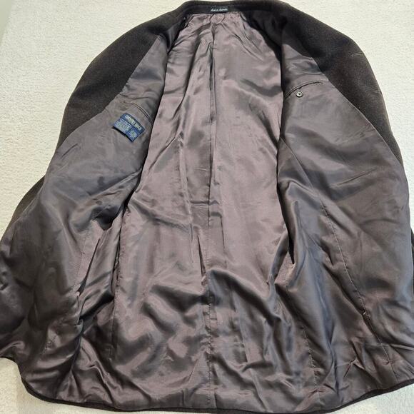 Country Road Australia Men's Wool Alpaca Blend Coat Dark Brown Chest Size 42 - Picture 6 of 8